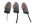 Juego de intermitentes LED universales, carcasa naranja, negro, conversión universal Zubehör