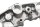 Ylähaarukan silta, ohjauspään puristin, ohjauspään puristin KTM Duke 690 690DUKE/10 10-11