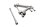 Främre motorfästesfäste axelfäste KTM Duke 690 690DUKE/10 10-11