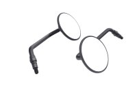 Pair of round mirrors, left and right, universal thread...