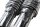Chrome shock absorber, rear left, adjustable tension strut Harley Davidson universell