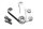 Front left footrest assembly, mounting bracket Suzuki GSX-R 1000 K1/K2 WVBL 01-02