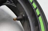 Jante de roue avant, trois rayons, bande décorative verte Kawasaki ZX-7R ZX750N 96-99