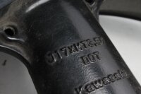 Jante de roue avant, trois rayons, bande décorative verte Kawasaki ZX-7R ZX750N 96-99