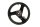 Jante de roue avant, trois rayons, bande décorative verte Kawasaki ZX-7R ZX750N 96-99