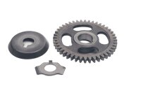 Gear countershaft starter intermediate tooth intermediate...