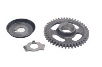 Gear countershaft starter intermediate tooth intermediate...