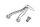 Support de repose-pieds passager arrière gauche Suzuki GSX-R 1000 K1/K2 WVBL 01-02