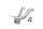 Support de repose-pieds passager arrière gauche Suzuki GSX-R 1000 K1/K2 WVBL 01-02