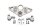 Lenkererhöhung Klemmbock Gabelbrücke Kit W-1450 BMW K 1200 R K12R K43 0584 05-08