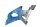 Right side panel, blue/silver trim Suzuki GSX-R 1000 K1/K2 WVBL 01-02