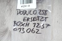 Interrogation contact sentence ignition contact docudo 258 Bosch model unknown