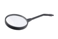 Left rearview mirror, round handlebar mount mirror, black...