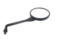Right-hand side handlebar mirror, round, threaded, black,...