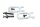 ensemble vis et plaque de fixation du bras oscillant Suzuki GSX-R 1000 K1/K2 WVBL 01-02
