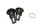 Set di bulloni per cuscinetti del forcellone anteriore superiore BMW K 1200 R K12R K43 0584 05-08