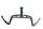 Soporte del carenado delantero, astas, parte superior delantera Suzuki GSX-R 1000 K1/K2 WVBL 01-02