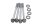 Cylinder head screw set, valve cover fastening MZ Baghira MUZ660E 98-06