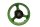 Jante arrière 17 pouces verte arrière 17XHTSD Kawasaki ZX-7R ZX750N 96-99