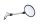 Right-hand side round mirror, adjustable handlebar mirror Suzuki GSX 1200 Inazuma A3 98-02