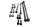 Frame screwing screw set mounting kit Kawasaki ZX-9R ZX900B 94-97