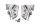Tuulilasin kiinnikesarja vasen oikea BMW R 1200 GS DOHC R12 K25 0450 10-12