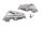 Tuulilasin kiinnikesarja vasen oikea BMW R 1200 GS DOHC R12 K25 0450 10-12