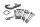 Sylinterikannen ruuvisarja venttiilikoppa BMW R 1200 GS DOHC R12 K25 0450 10-12