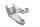 Fodstøttebeslag monteringsplade bagi venstre passager KTM Duke 690 690DUKE/14 14-15