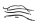Brake line set hydraulic hose Suzuki GSX 1200 Inazuma A3 98-02