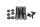 Clutch spring set, screws, plate, pressure plate Kawasaki ZX-9R ZX900B 94-97