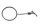 Left-hand round rearview mirror for handlebar mounting Suzuki GSX 1200 Inazuma A3 98-02