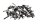 Engine bolt set, engine block bolts Kawasaki ZX-7R ZX750P 96-03
