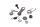 Gearshift lever linkage, gearshift lever set, shift mechanism Kawasaki ZX-9R ZX900B 94-97