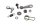 Gearshift lever linkage, gearshift lever set, shift mechanism Kawasaki ZX-9R ZX900B 94-97