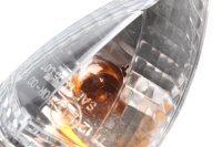 Left turn signal, clear glass, orange bulb insert KTM Duke 690 690DUKE/12 12-13