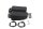 Repose-pieds passager arrière, pédales en caoutchouc BMW R 1200 GS K25 0307 R12 04-07