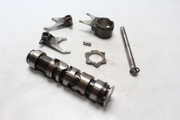 Tamburo del cambio, forcelle del cambio, leveraggio del cambio, cambio Kawasaki ZR 7S ZR750F H 01-04