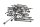 Engine bolt set, screws, engine threaded bolts Kawasaki ZX-9R ZX900B 94-97