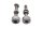 Skruvsats för bagagehållare BMW R 1200 GS DOHC R12 K25 0450 10-12