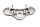 Top fork bridge, steering head clamp, chassis KTM Duke 690 690DUKE/14 14-15