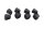Tandwieldragerrubbers achterwieldemping wielnaaf Kawasaki ZX-9R ZX900B 94-97