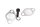 Bakre ABS-sensor, bromssensor BMW K 100 RS 4 Ventiler K589 0523 89-92