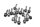 Motordekselschroevenset voorste zeskant Torx BMW R 1200 GS K25 0307 R12 04-07