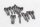 Motordekselschroevenset voorste zeskant Torx BMW R 1200 GS K25 0307 R12 04-07