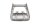 Porte-bagages arrière, support de sacoches, plaque de montage BMW R 1100 GS 259 0409 93-99