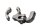 Handguard bracket, left handlebar mount KTM Duke 690 690DUKE/12 12-13