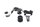 Polttoainesäiliön pidikkeen kumipuskuri BMW R 1200 GS DOHC R12 K25 0450 10-12