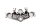 Upper triple clamp handlebar clamps TS3280 Suzuki GSX 1200 Inazuma A3 98-02