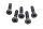 Wheel bolt set rear wheel rim BMW R 1200 GS DOHC R12 K25 0450 10-12